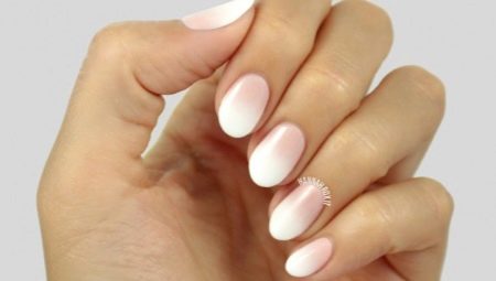 Fransk manicure ombre