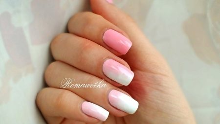 Mga ideya upang lumikha ng pink na manicure ng gradient