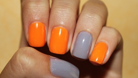 Oranje manicure: stijlvolle ideeën en technieken