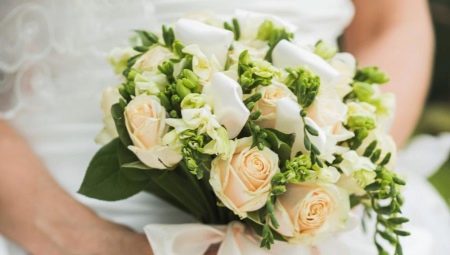 Bouquet da sposa di fresia: combinazioni e idee per il design