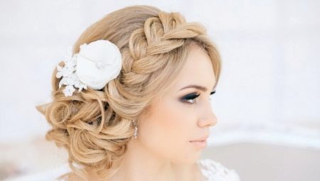 Bryllup frisyrer med fletninger for hår av forskjellige lengder