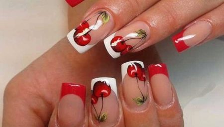 Ideas for the design of French manicure with gel polish drawings
