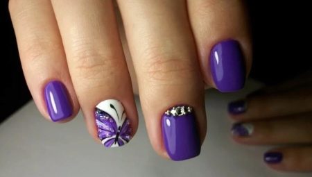 How to make an unusual manicure with butterflies gel varnish?