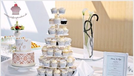 Cupcakes de casamento: características, design e apresentação