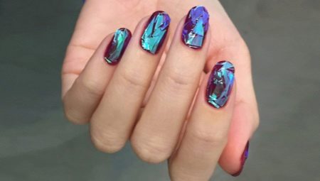 Features and ways to create nail design broken glass gel polish