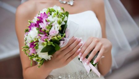 חתונה מניקור: מסמר רעיונות עיצוב עבור הכלה והאורחים