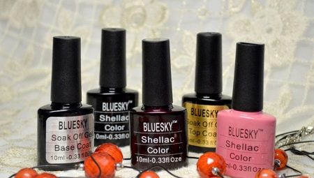 The color palette of shellac for manicure