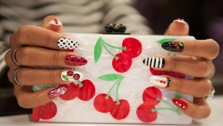 Manicure met fruit: ontwerp en stapsgewijze uitvoering