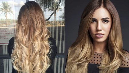 Ombre on light brown hair: features, types, selection of colors