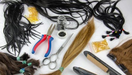 اختيار الأدوات والمواد لتمديدات الشعر