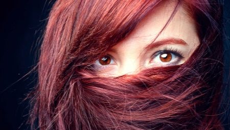 Burgundy-colored hair dye: for anyone, coloring rules