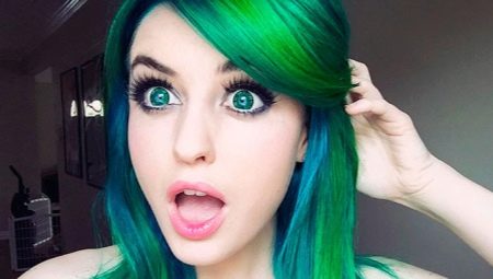 Zelena boja za kosu: značajke i tajne uporabe