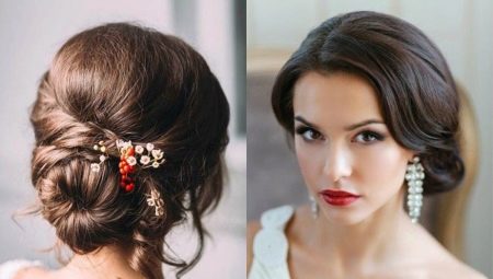 Light and fast evening hairstyles