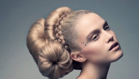 Neobvyklé účesy: jednoduché a komplexní nápady na styling vlasů