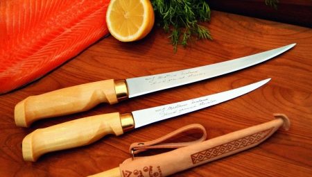 Rybí nože: pravidla pro výběr a použití