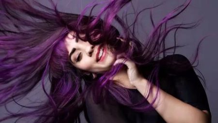 Lila Haare: eine Kombination aus Tönen und Tipps zum Auftragen von Farbe
