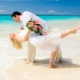 Strand brudekjole i strand tilfeldig stil