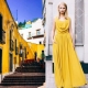Dress mustard color - for spectacular women