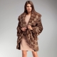 Brown mink coats