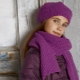 Knitted scarf for a girl