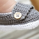 Knitted moccasins