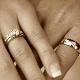 Dviviečiai vestuviniai žiedai