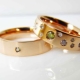Vestuviniai žiedai su akmenimis