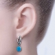 Boucles d'oreilles avec opale