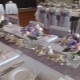 De details van de bruiloftstafel