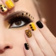 Manicure nera e gialla: idee brillanti e insolite