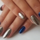 Metallic manicure design farger og alternativer
