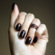 Ontwerp en inrichting van donkere manicure