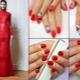 Manicura sota el vestit vermell: opcions i opcions de disseny