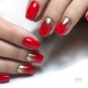 Rød manicure: design og farvekombinationer