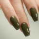 Fashion trend manicure khaki