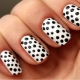 Idea reka bentuk yang bergaya polka dot manicure