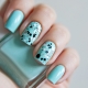 Mint color nail design options