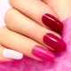 Hot pink manicure: moderne trender og uvanlige ideer
