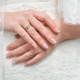 Bruiloft manicure ontwerpideeën voor uitgebreide nagels