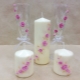 How to decorate the wedding candles with your own hands?