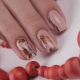 Moda outono design manicure gel polonês