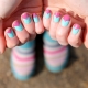 Pink-turquoise manicure: ideas and design options
