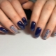 Penggilap gel biru: gabungan terbaik dan idea-idea manicure