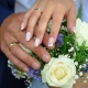 Manucure de mariage avec gel polonais