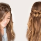 Sample hairstyles to school in 5 minutes of long hair