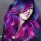 Purple ombre: ideje za različite duljine i boje za kosu