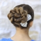 Hairstyle bun for girls