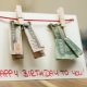 Hoe mooi om geld te geven voor een verjaardag?