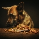 Feed for German shepherds: the types and features of choice