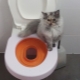 منصات على المرحاض للقطط